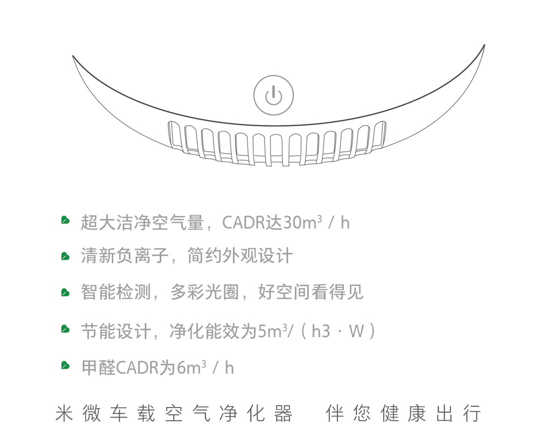 米微车载净化器MC-130