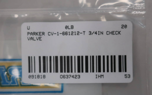 Parkar 3/4"PFA扩口单向阀 CV-1-661212-T