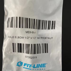 美国FITLINE进口PFA外牙弯头尺寸规格齐全，现货供应