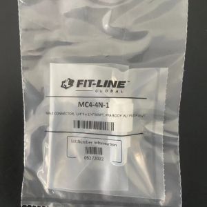 美国fitline原装进口PFA外牙直通 1/4 MC4-4N-1