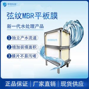 宁夏银川污水厂改造mbr弦纹平板膜 孔径0.1um,梯度分布 双端产水