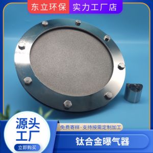 污水处理器蘑菇型弧形平板钛板曝气头 150臭氧池微孔钛合金曝气器