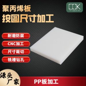 创欧科厂家批发机器设备专用聚丙烯板面板雕刻加工15mm白色PP板