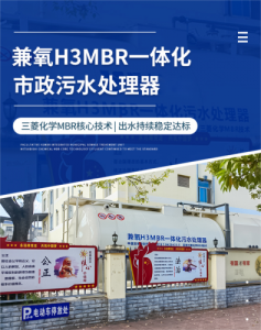 市政污水兼氧H3MBR一体化污水处理设备厂家 可租赁 代运营