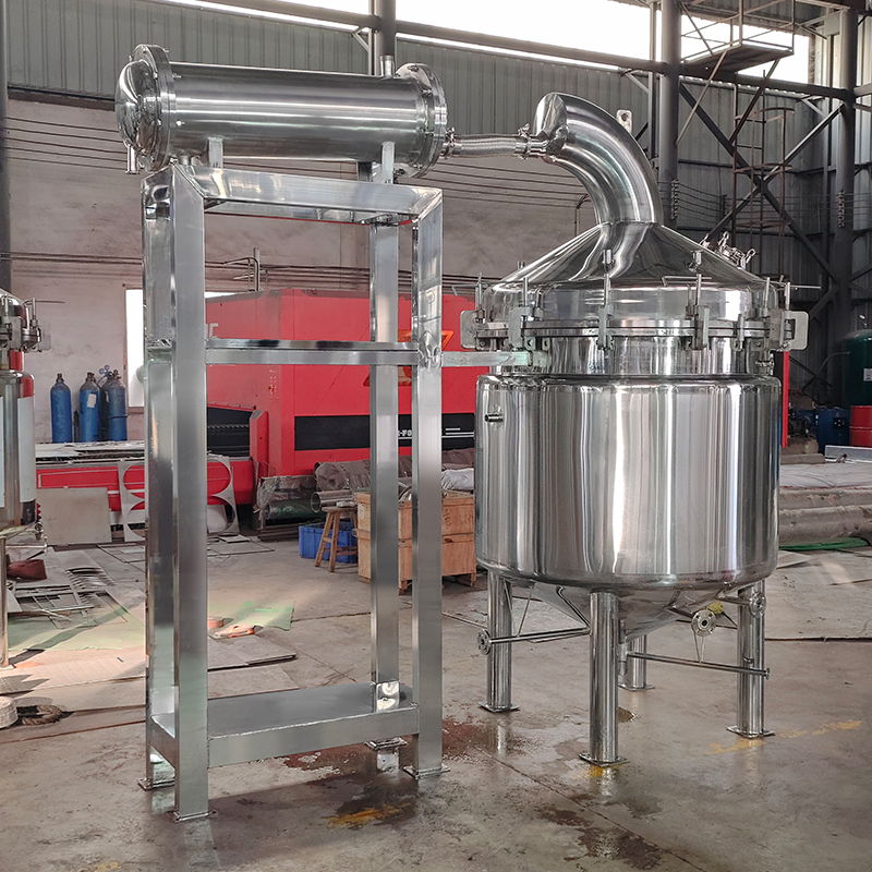 南达 1000L不锈钢负压蒸馏设备 蒸馏罐 精馏釜 蒸馏提取设备非标定制