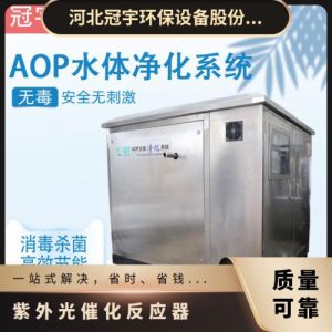 鑫冠宇紫外光催化杀菌设备进口灯管高强度灭菌双氧水+UV处理